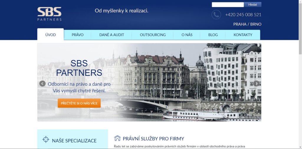 SBSPartners: Web a marketing pro advokáty