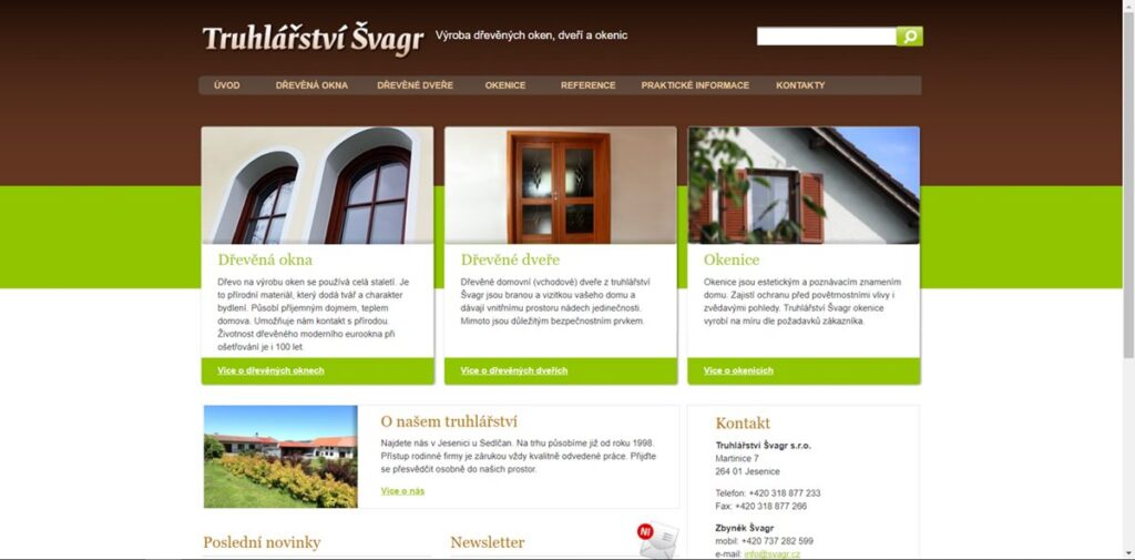 Svagr.cz: Projektové vedení pro truhlářství